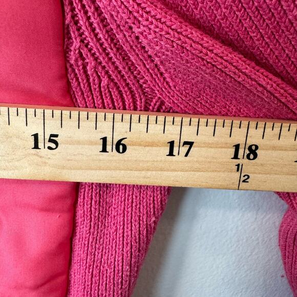 J. McLaughlin Women's Silk Quilted Pink Coral Full Zip Athleisure Sweater Small - Picture 4 of 6